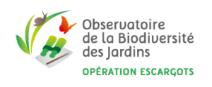 Logo de l'Observatoire de la Biodiversité des Jardins - Opération Escargots
